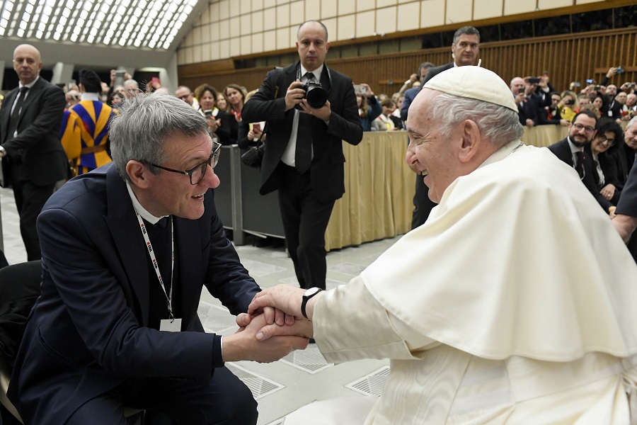 Pope Francis audience Italy's CGIL Trade Union