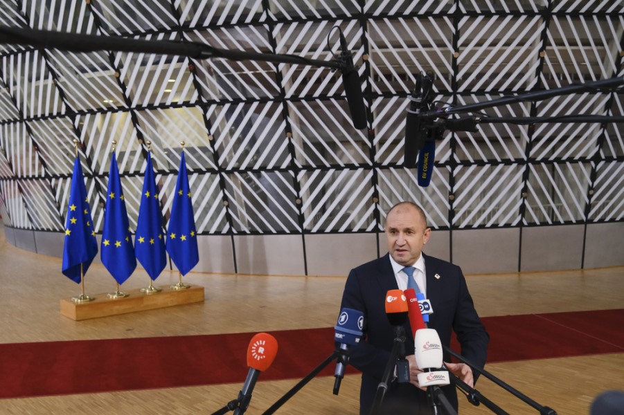 EU photo - Bulgarian President Rumen Radev in Brussels