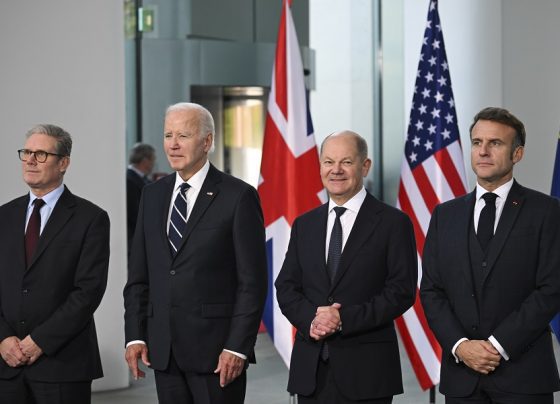 Biden - Macron - Starmer - Scholz takimi në Berlin