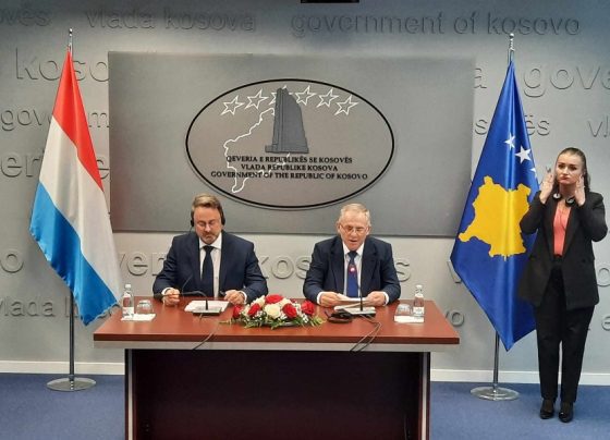 Besnik Bilsili zëvëndëskryeministër i Kosovës dhe ministri i Punëve të Jashtme të Luksemburgut, Xavier Bettel