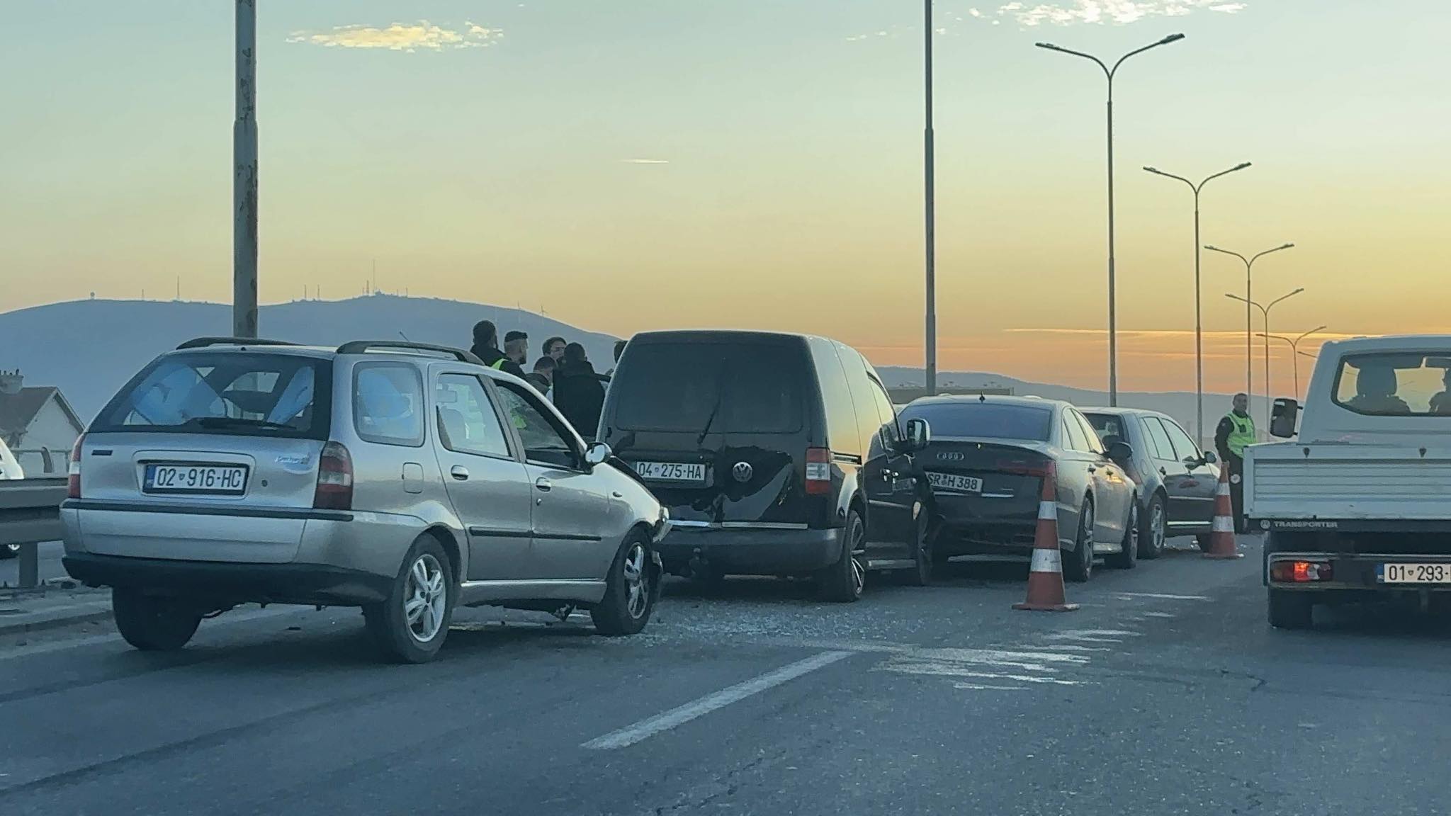 Aksident zinxhirorë në Vragoli, përfshihen gjashtë vetura