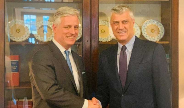 President Thaçi met with President Trump’s National Security Advisor at the White House