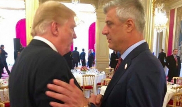 Thaçi thanks Trump for the support to the dialogue between Kosovo and Serbia