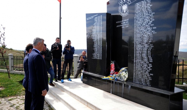 Thaçi: Rezalla massacre shows the clear nature of mass crimes against humanity