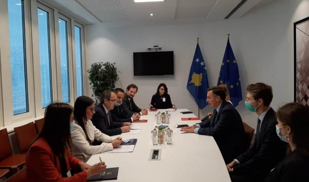 Hoti starts meetings in Brussels, the first to meet is David McAllister