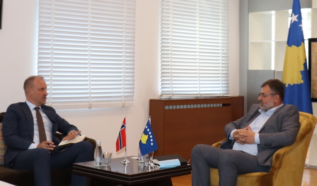 Kuçi received the Ambassador of Norway, Jens Erik Grondahl