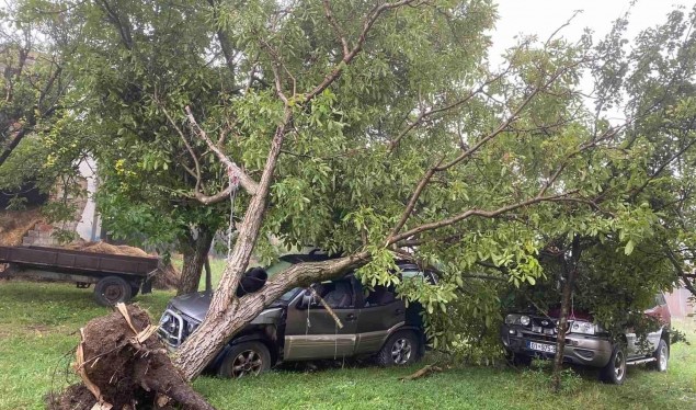 Heavy rain and strong winds cause great damage in Obiliq