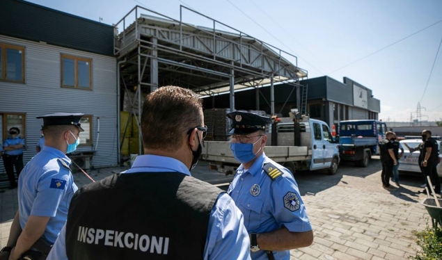 The illegal building in the Industrial Zone is demolished