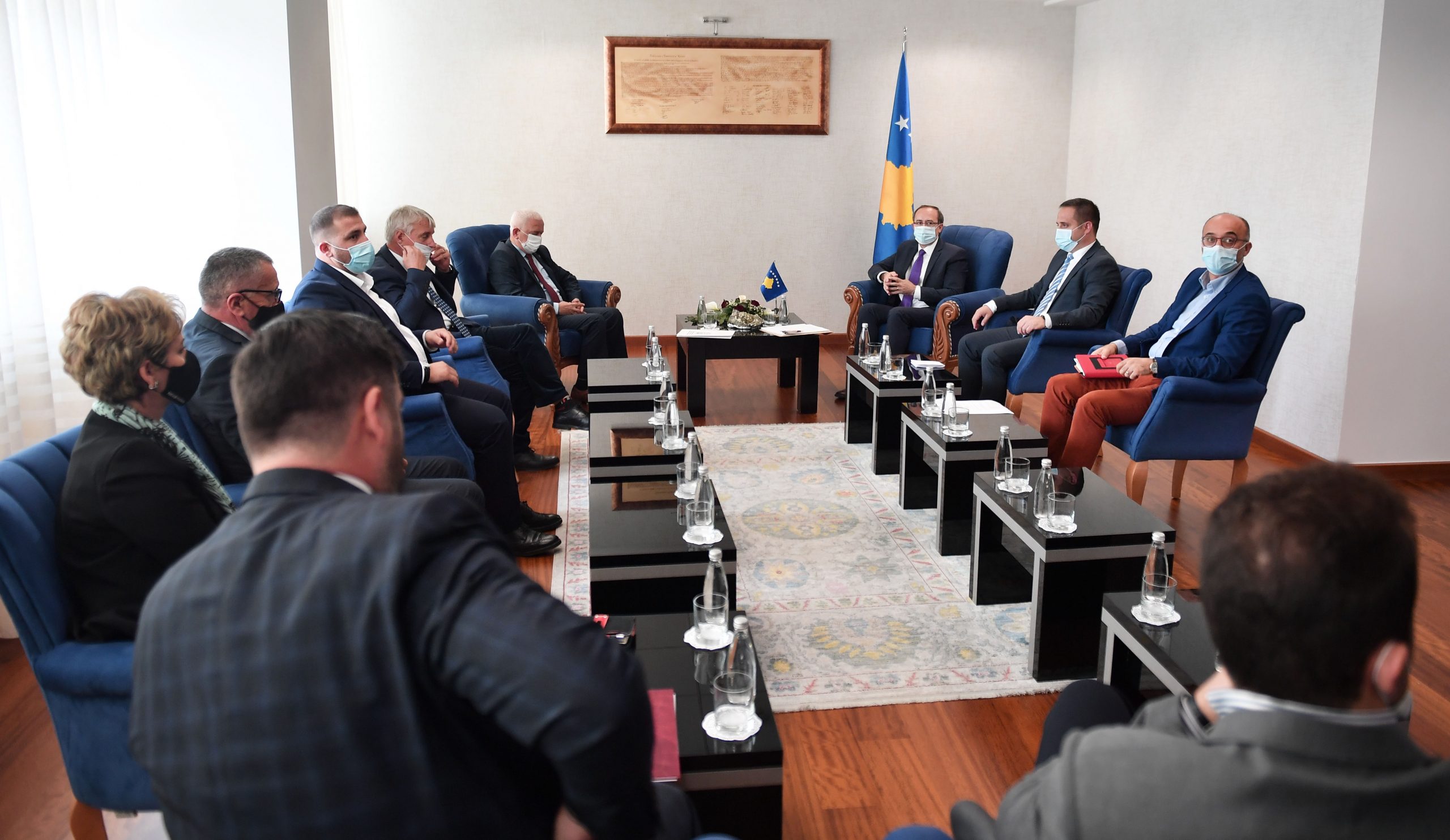 Hoti received the political representatives of the Presevo Valley