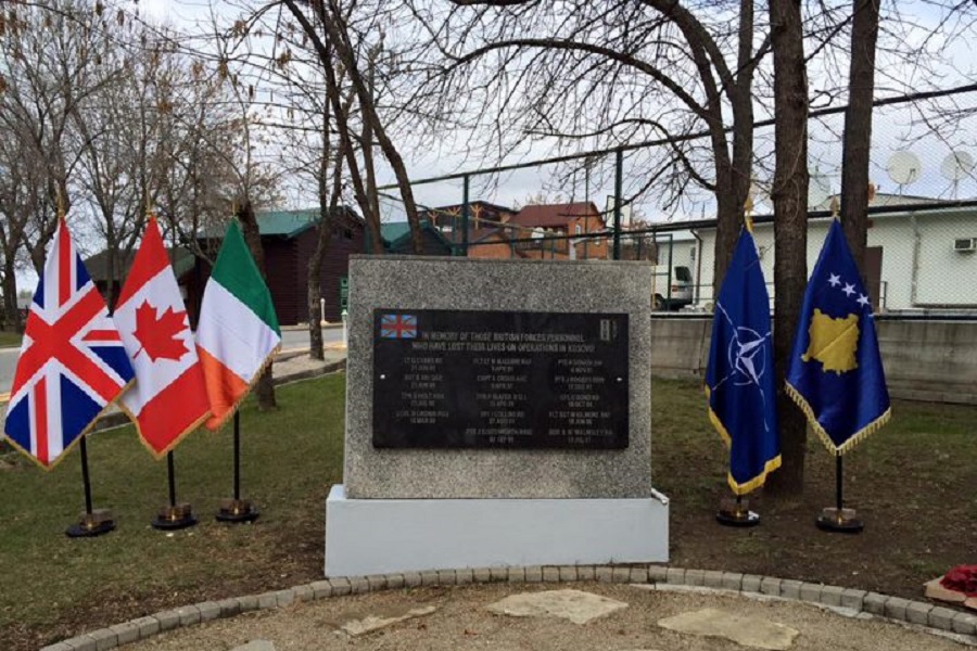 British KFOR soldiers who lost their lives in Kosovo are commemorated