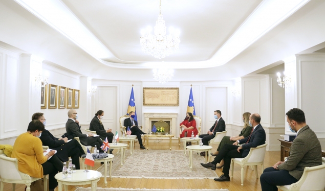 Osmani met with the ambassadors of Quint countries and of the EU Office