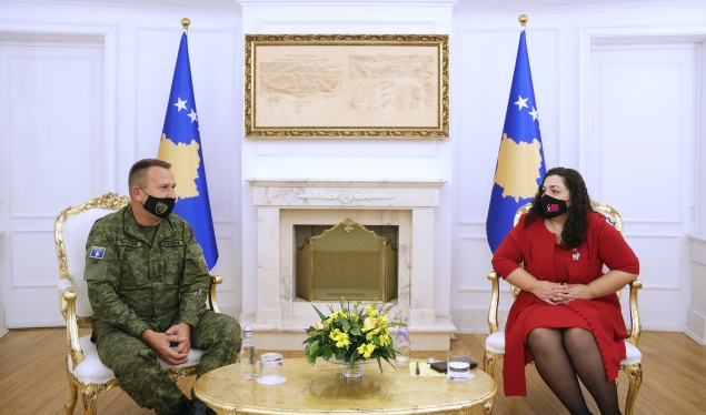 Osmani met with the KSF commander, Rrahman Rama