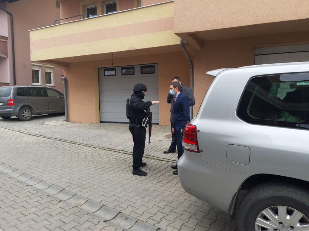 ​Recica goes to the Jakup Krasniqi’s house that is being raided by EULEX