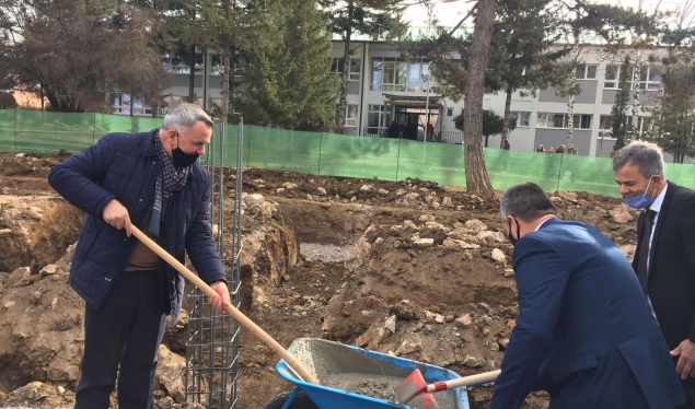 The cornerstone of the new school has been laid in Gadime of Lipjan