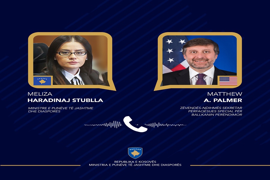 Haradinaj-Stublla held a telephone conversation with Matthew Palmer