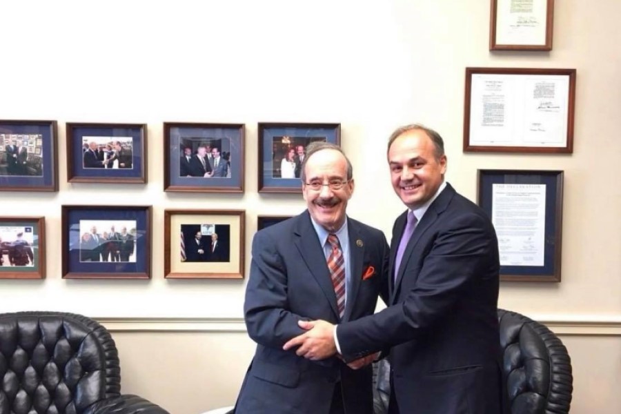 Hoxhaj: Eternally grateful to the great friend of Albanians, Eliot Engel