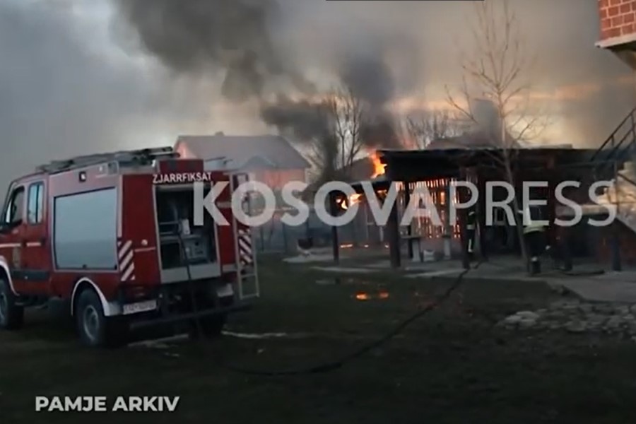 ​A house in Prishtina has been burned down