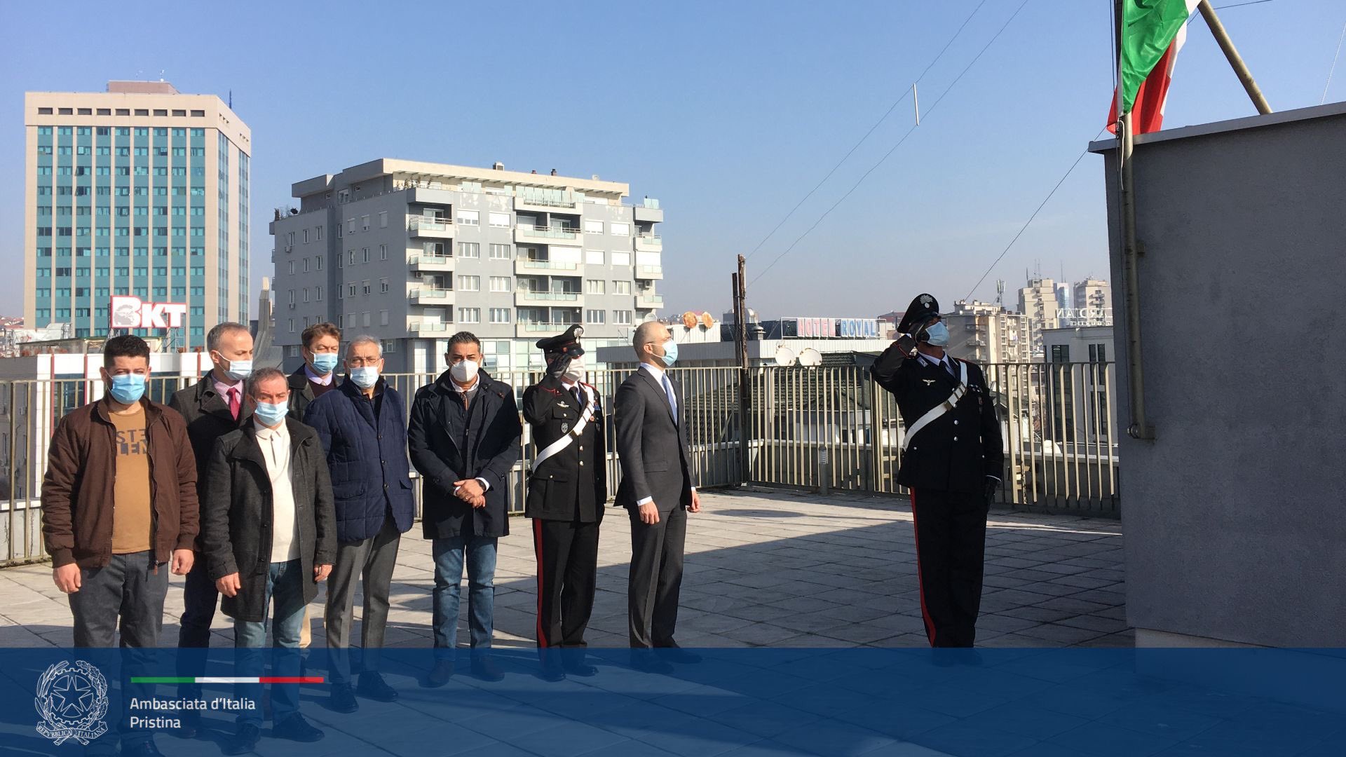 Gatherings in Pristina for condolences for Ambassador, Luca Attanasio