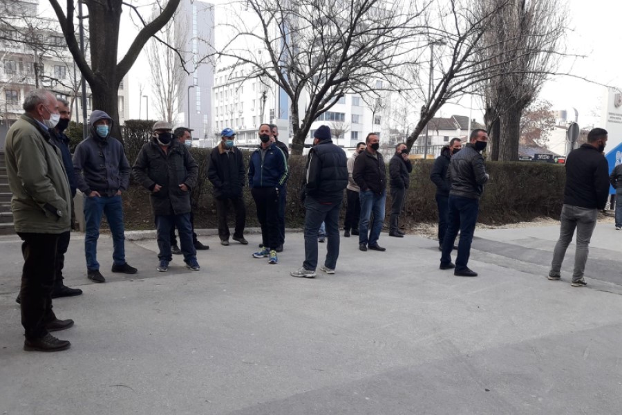 Residents of some villages in Prishtina protest, demanding public transport