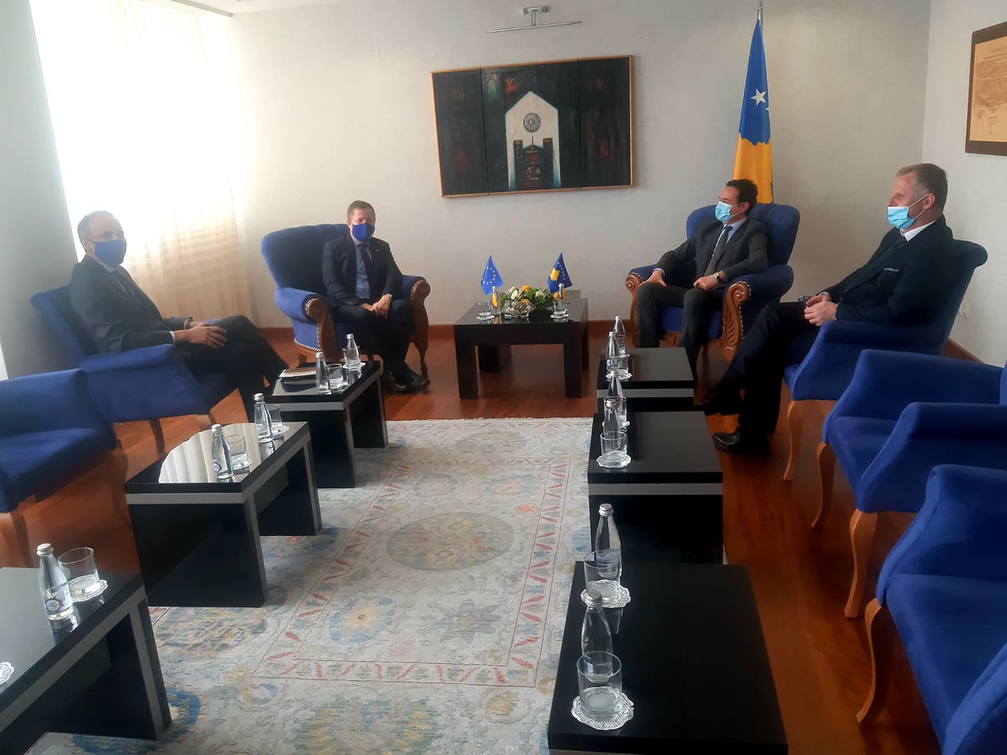 Kurti meets with the head of the EU in Kosovo, Thomas Szunyog