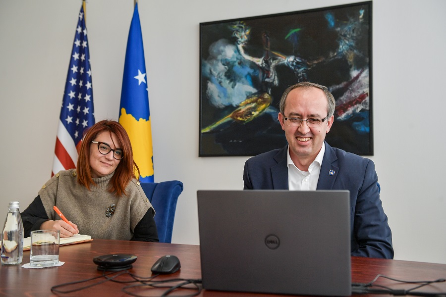 Hoti thanked Palmer for US support for Kosovo