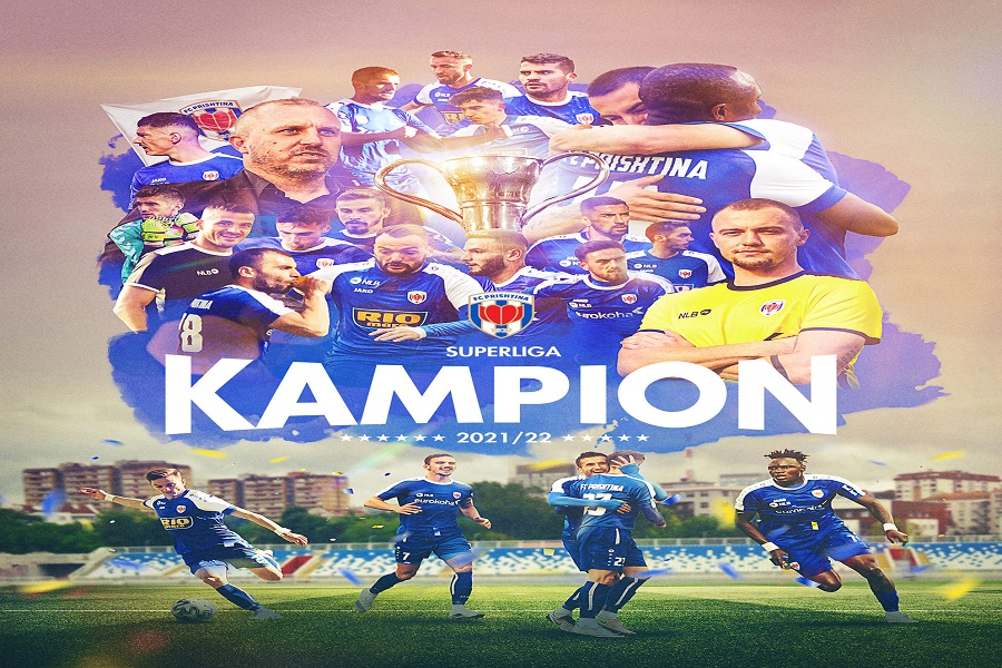 Prishtina is the new champion of the Kosovo Super League in football