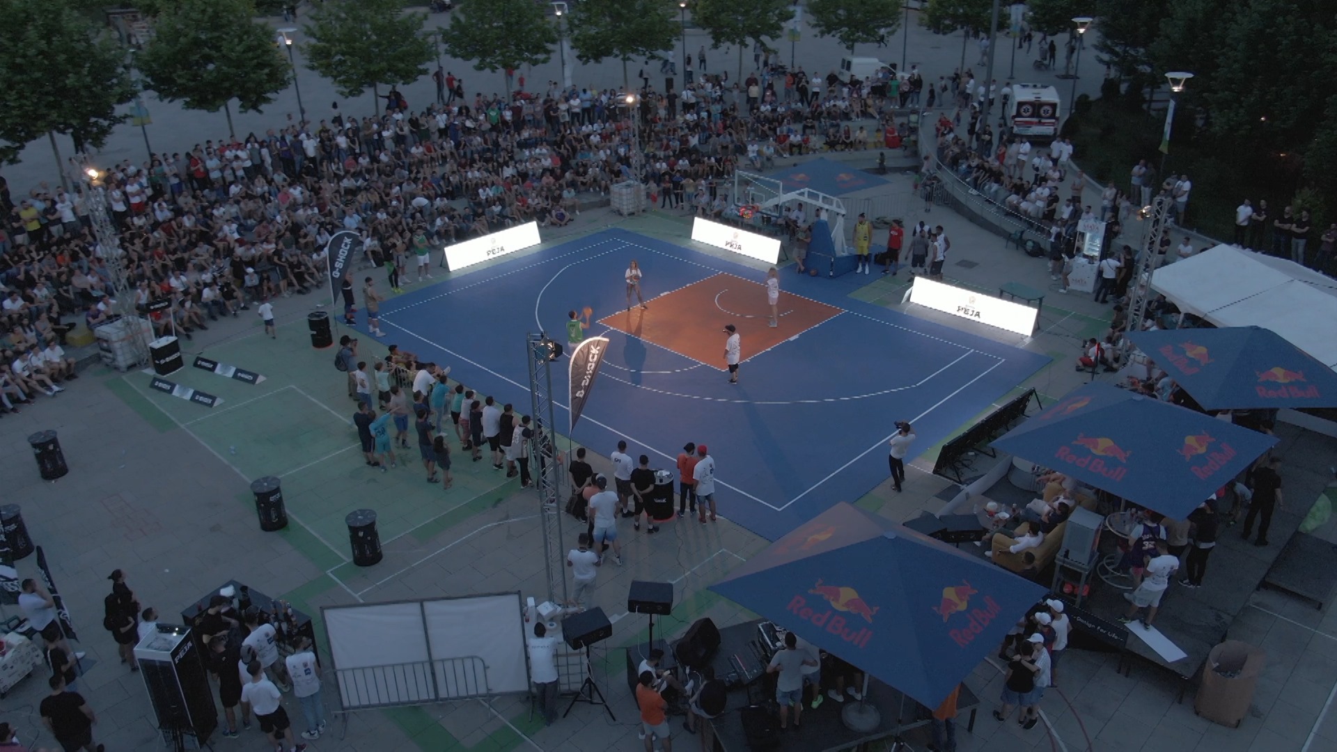 Lots of spectacle in today’s 3×3 competition in Germia