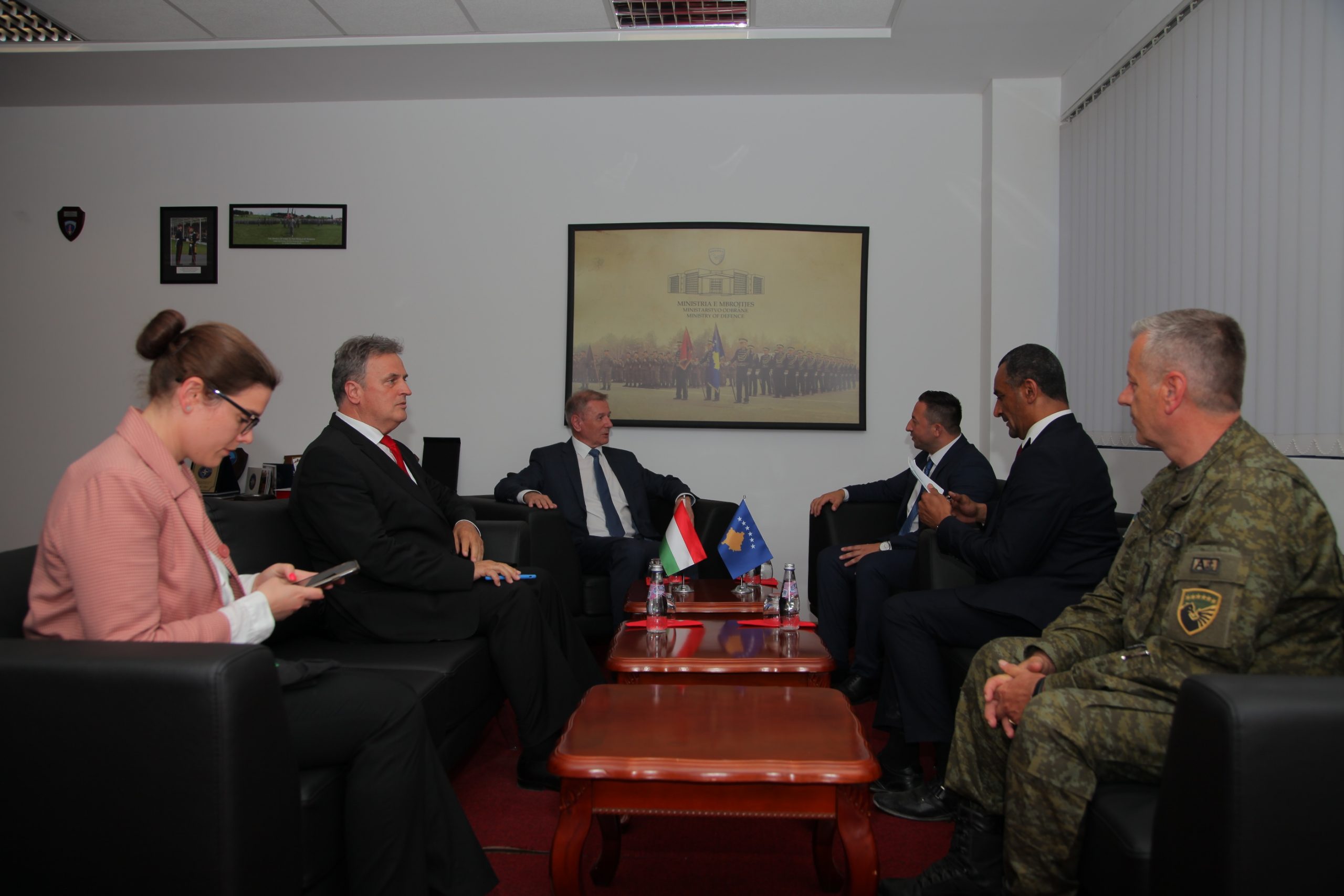 Mehaj meets with his Hungarian counterpart Tibor Benko