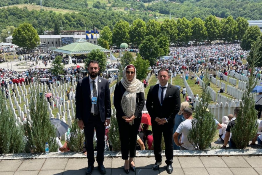 Mehaj at the Srebrenica Genocide Memorial: The world should not remain silent