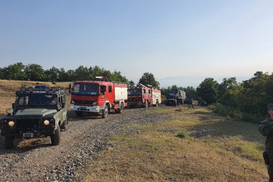 KSF in Albania, operations in the area of Kalimash and the village of Shënmëri