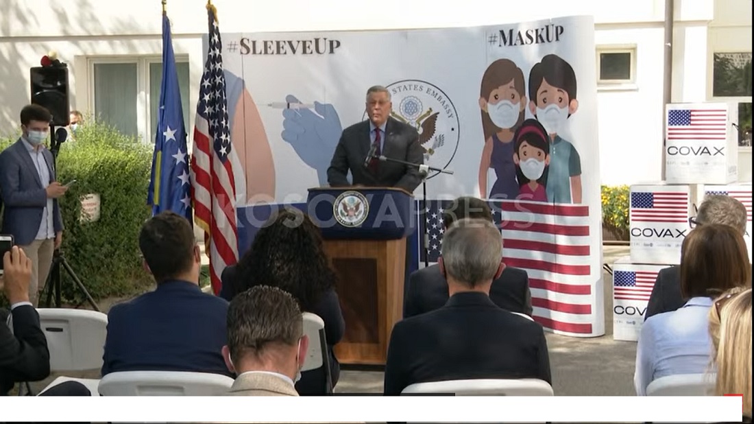 Kosovo receives over 30,000 vaccines from US, Kosnett: Together we can defeat the virus