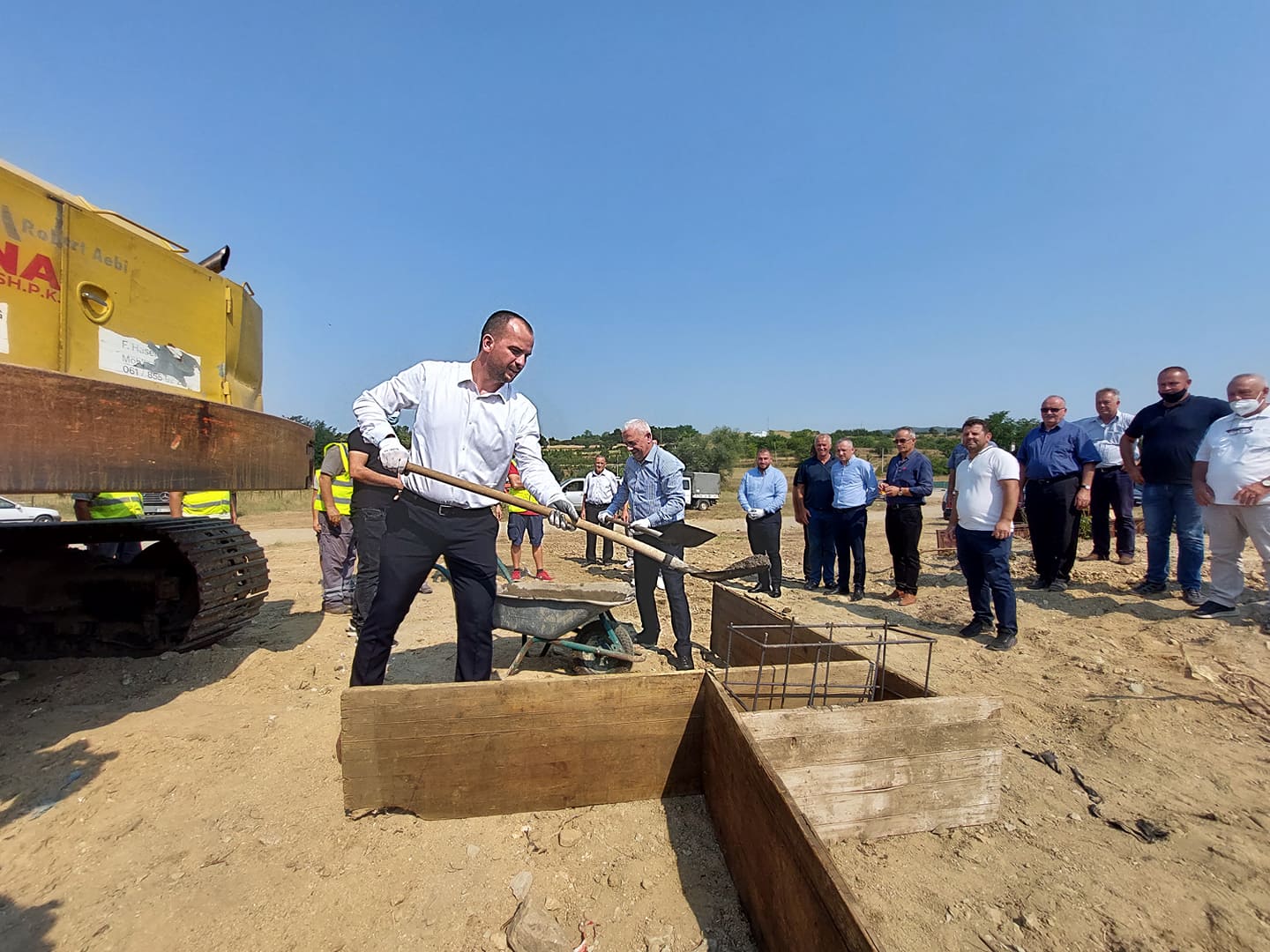 The cornerstone for the construction of the bridge that connects Kamenica with Bujanovc is laid