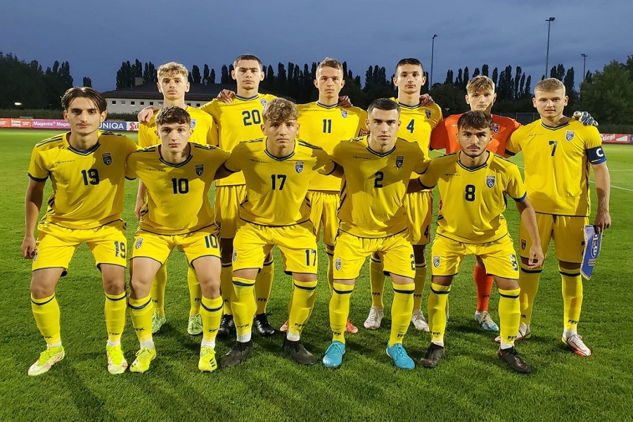 Kosovo U17 plays against the Faroe Islands