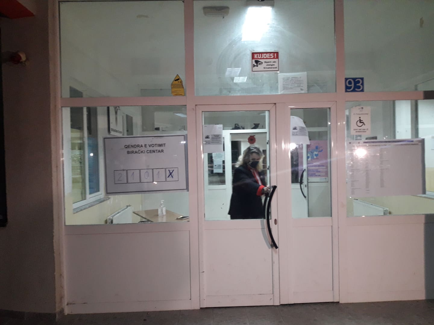 The polling stations in Skenderaj are closed