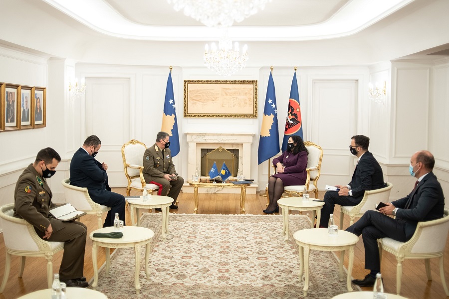 Osmani meets with KFOR commander: Kosovo aims to join NATO