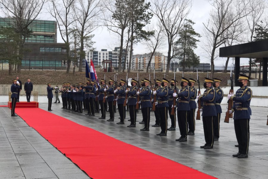 Mehaj receives the Croatian Minister of Defense with a state ceremony