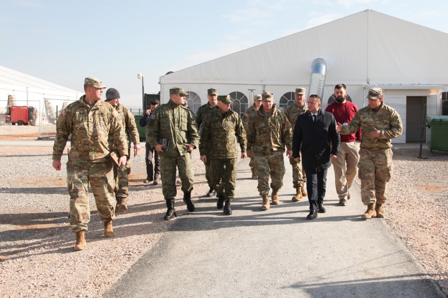 Mehaj and Jashari visit the Bondsteel camp