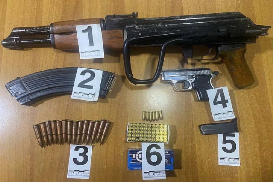 Weapons and ammunition were confiscated and two people were arrested in Gjilan