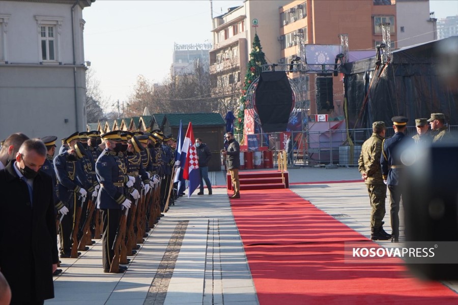 Osmani receives the Croatian president with state honors