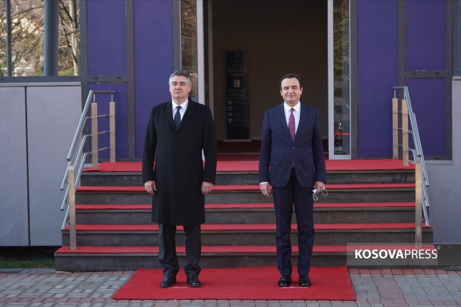 Kurti received the Croatian president