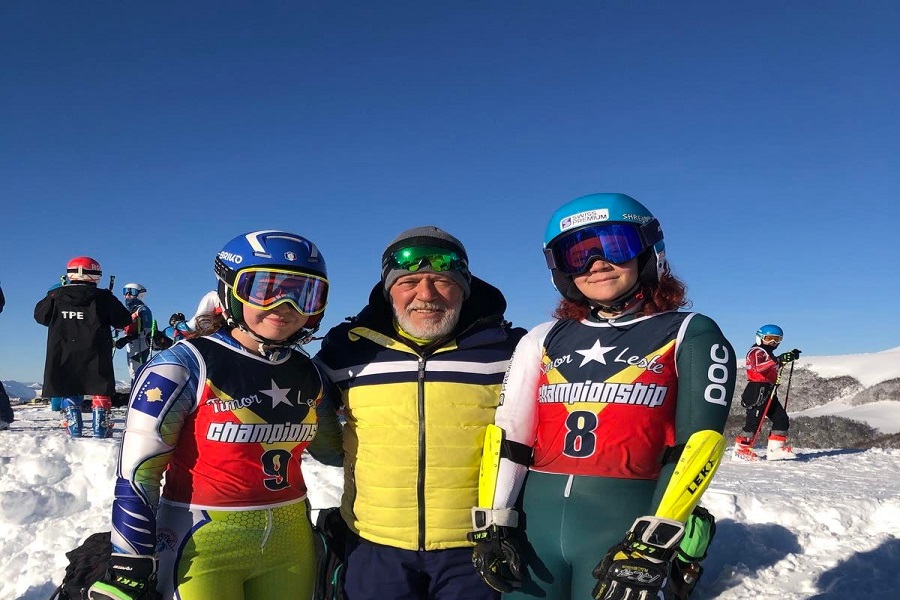 Skier Kiana Kryeziu represents Kosovo in Kollash, Montenegro