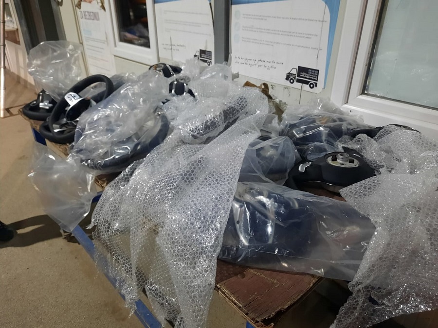 Car parts worth over 10 thousand euros seized