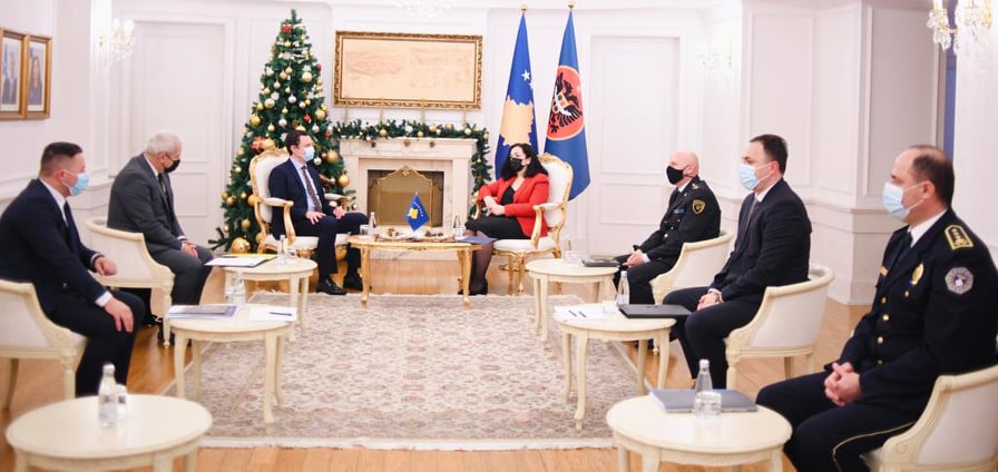 Osmani received in a meeting the leaders of security institutions