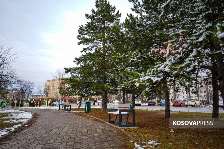 The road conditions after snowfall