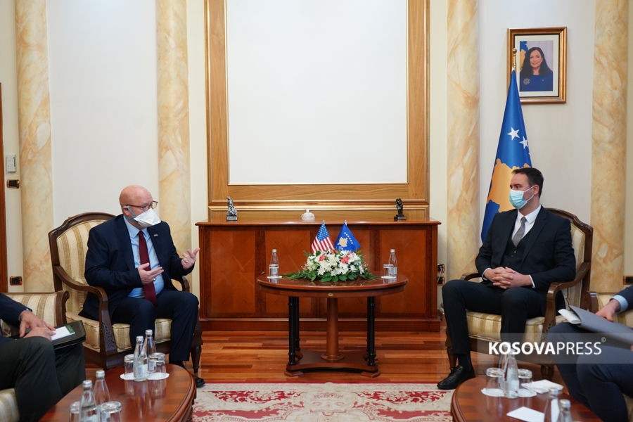 Konjufca receives the new US ambassador