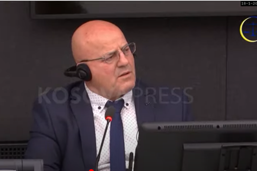 Fatmir Sopi testifies in the trial against Mustafa in The Hague