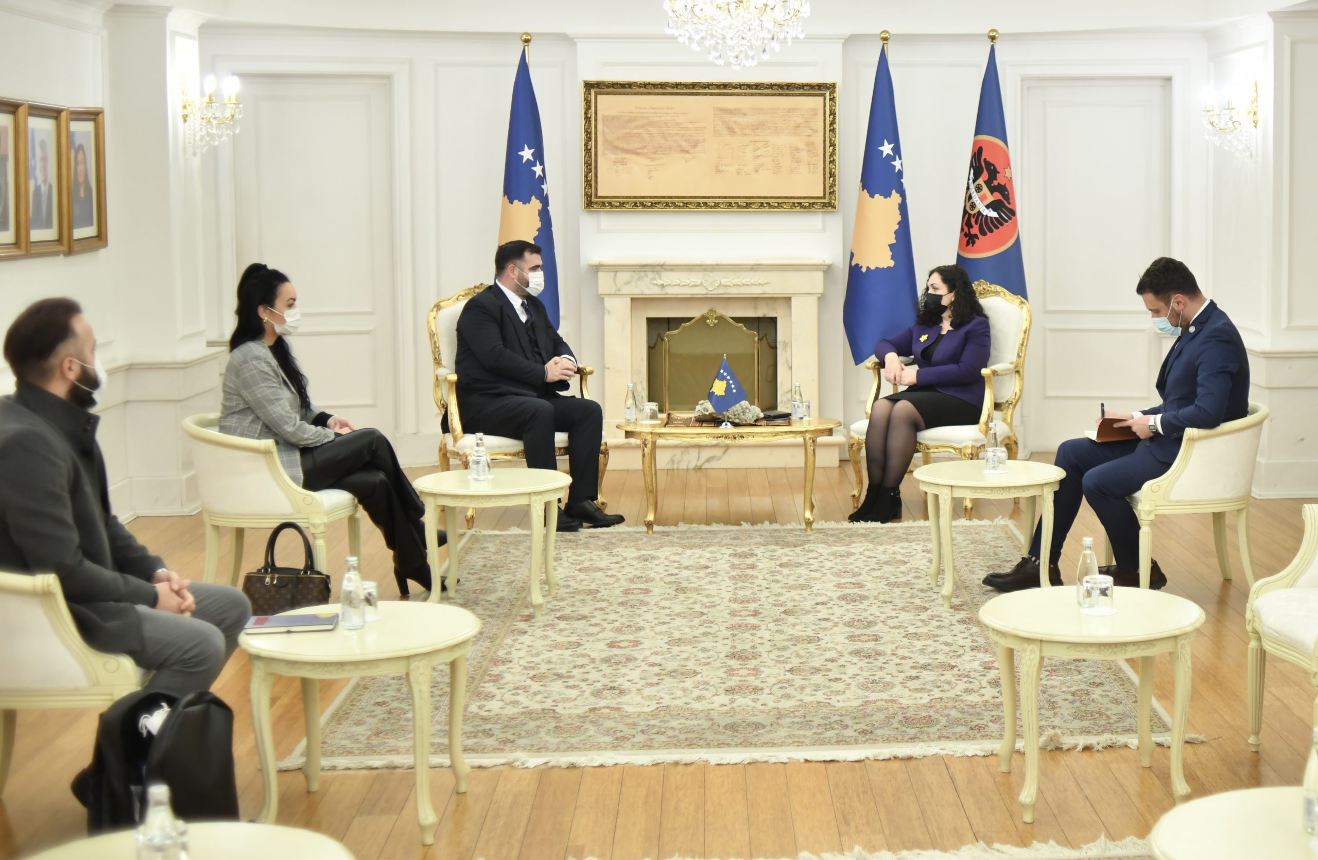 Osmani received a delegation of the Albanian National Council of the Presheva Valley