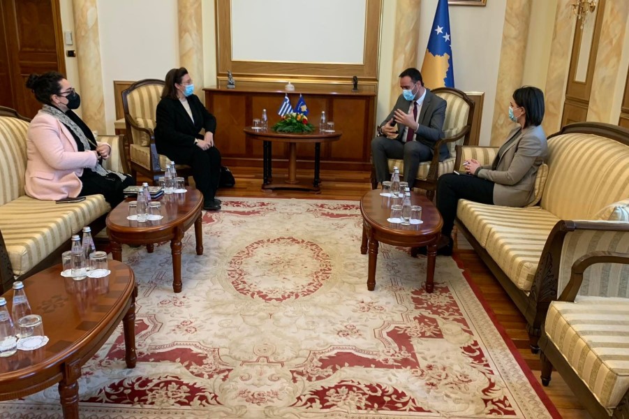Konjufca received in a meeting the Greek ambassador