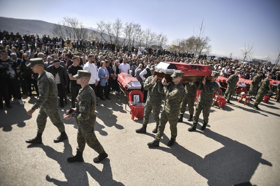 The mortal remains of 7 missing persons are reburied in Krusha