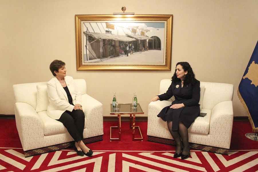 Georgieva reiterates the commitment to cooperation between the IMF and Kosovo